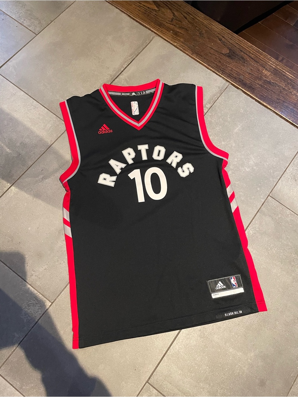NBA Toronto Raptors Black and Red #10 Jersey
